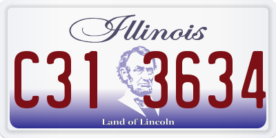 IL license plate C313634