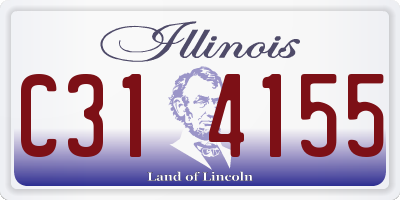 IL license plate C314155