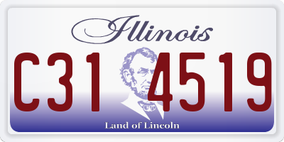 IL license plate C314519