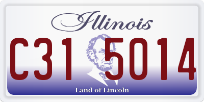 IL license plate C315014