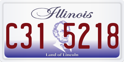 IL license plate C315218