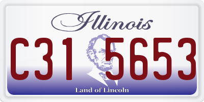 IL license plate C315653