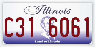 IL license plate C316061