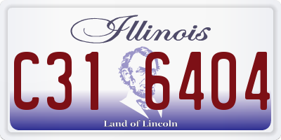 IL license plate C316404