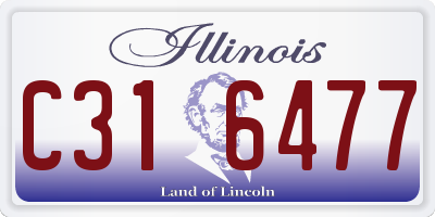 IL license plate C316477