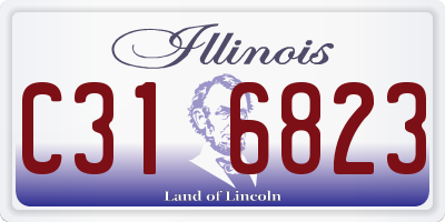 IL license plate C316823