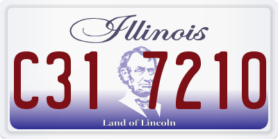 IL license plate C317210