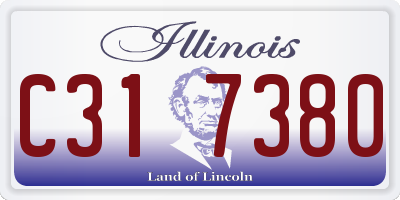IL license plate C317380