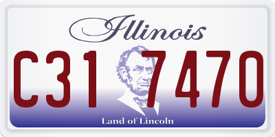 IL license plate C317470
