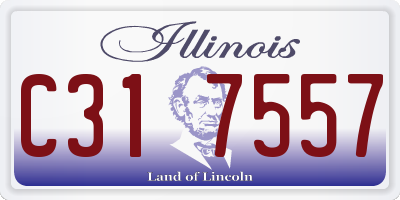 IL license plate C317557
