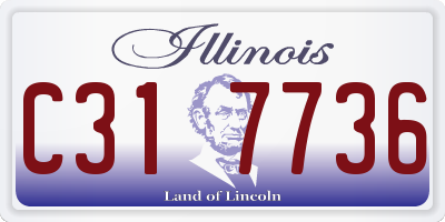 IL license plate C317736