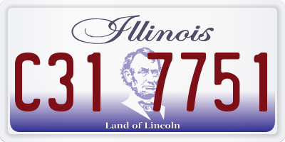 IL license plate C317751
