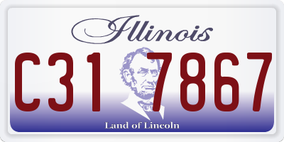 IL license plate C317867