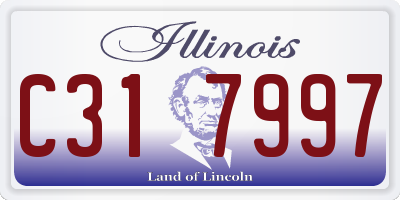 IL license plate C317997