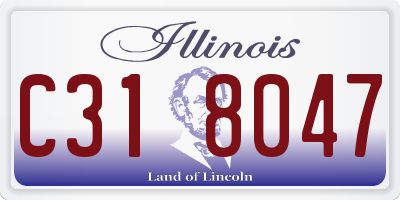 IL license plate C318047