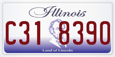 IL license plate C318390