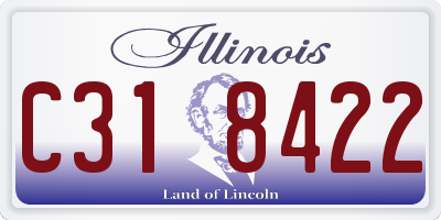 IL license plate C318422