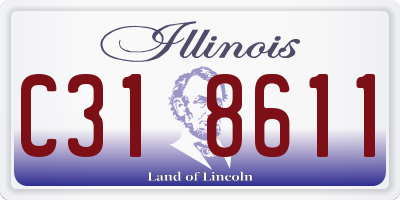 IL license plate C318611