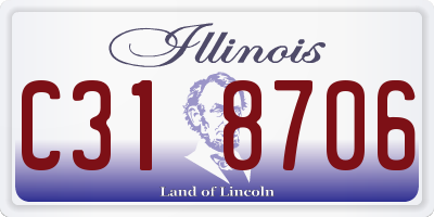 IL license plate C318706