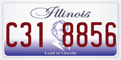 IL license plate C318856