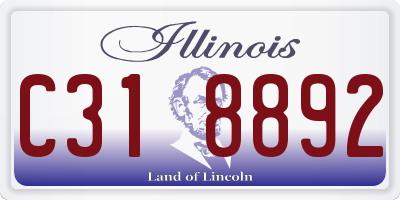 IL license plate C318892