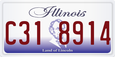 IL license plate C318914