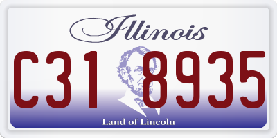 IL license plate C318935