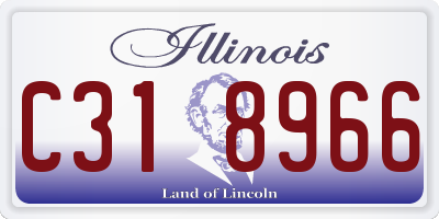 IL license plate C318966