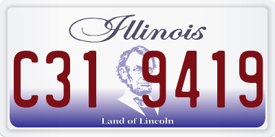 IL license plate C319419