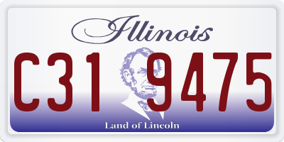 IL license plate C319475