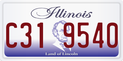 IL license plate C319540