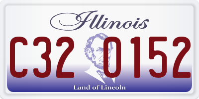 IL license plate C320152