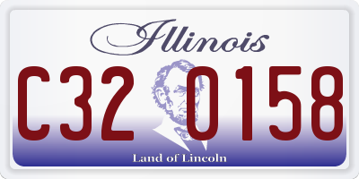 IL license plate C320158