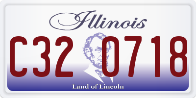 IL license plate C320718