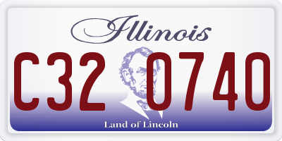 IL license plate C320740