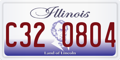 IL license plate C320804