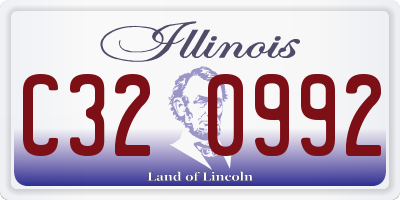 IL license plate C320992
