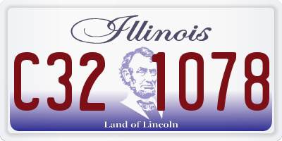 IL license plate C321078