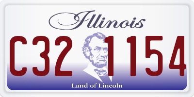 IL license plate C321154