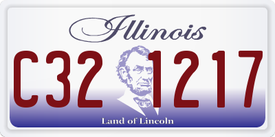 IL license plate C321217
