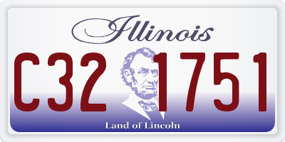IL license plate C321751