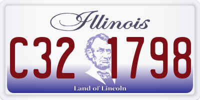 IL license plate C321798