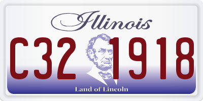 IL license plate C321918