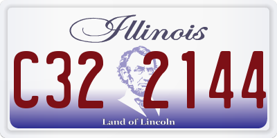 IL license plate C322144