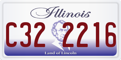 IL license plate C322216