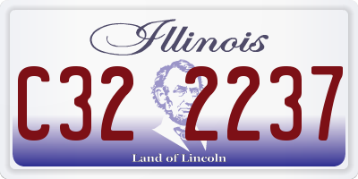 IL license plate C322237