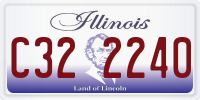 IL license plate C322240
