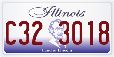 IL license plate C323018