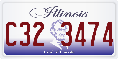 IL license plate C323474