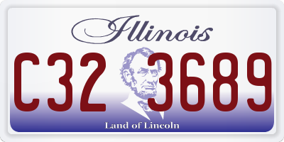 IL license plate C323689